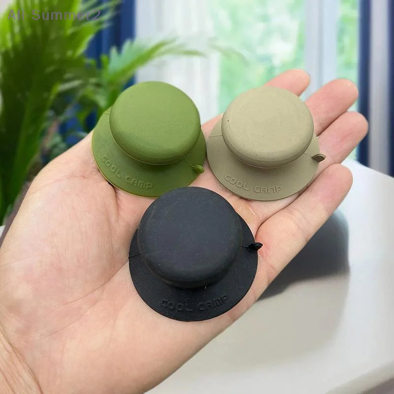 {MX} Silicone Pot Lid Knob Anti-scad Pan Lid Holding Handle Suction Cup Grip Outdoor Picnic Lid Lifter Phone Holder
