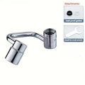 Kitchen faucet extender 1080 ° rotating stainless steel universal splash proof dual-mode bathroom sink accessory with adapter