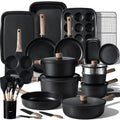 44pcs Nonstick Kitchen Titanium Cookware Sets, Nonstick Pots and Pans, Induction Cookware Set Kitchen Cooking Sets, Non Stick w