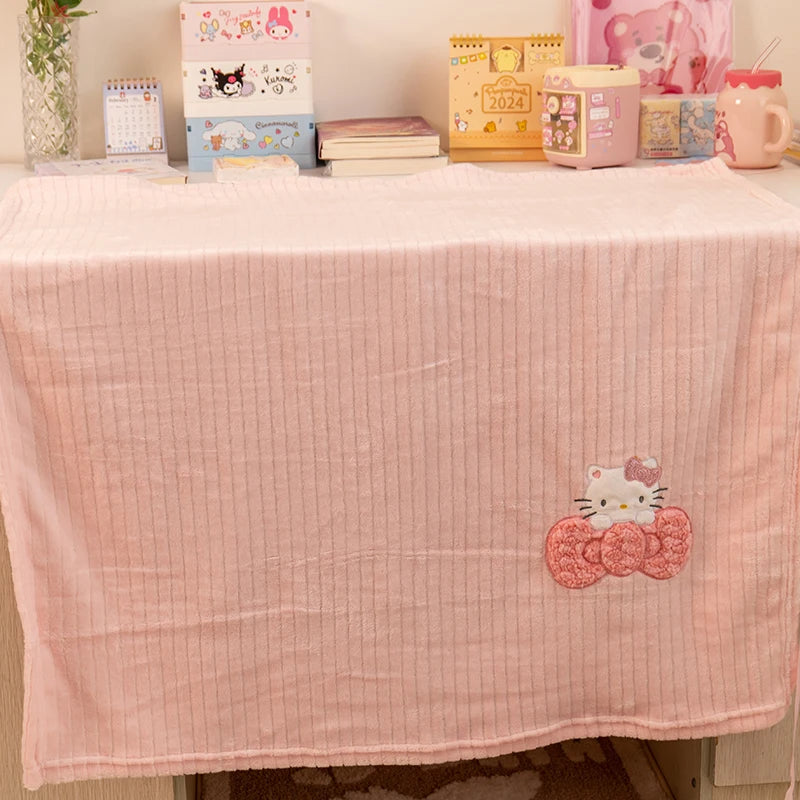 Lovely Nap Blanket Cartoon Anime Kuromi Cinnamoroll  My Melody Blanket Not shedding Comfortable Sleeping Blanket Child
