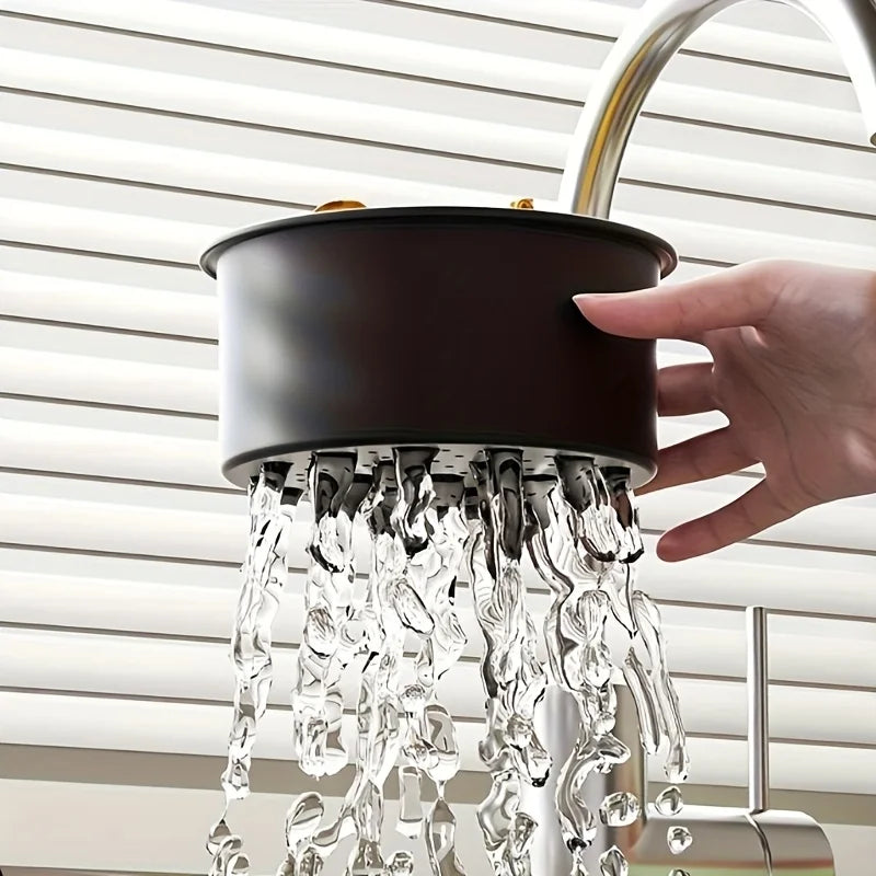 Stainless Steel Sink Strainer-Elegant Curved Design,Easy-to-Clean Draining Rack Perfect Kitchen Accessory Birthday Gift Suitable