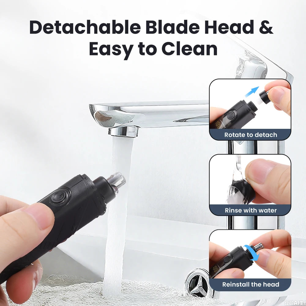 PASTSKY Electric Ear Nose Hair Trimmer For Men USB Charging Nose Hair Trimmer For Men Women Ear Nose Eyebrow Facial Hair Trimme