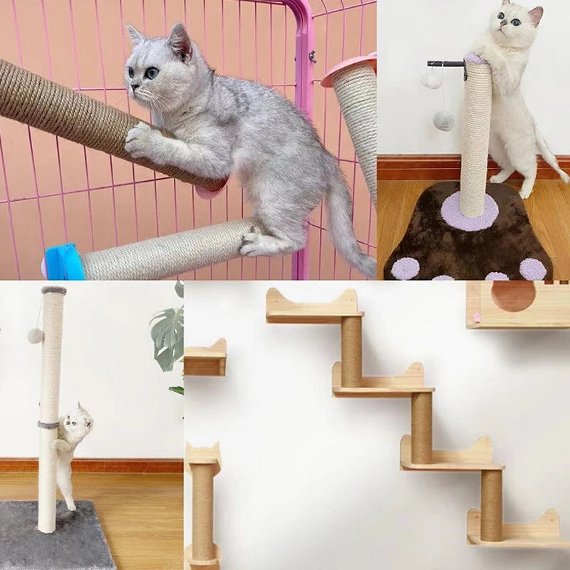 Cat scratching posts Replacement Extension Post Supplies Replaceable Scratch Post Refill pole for Small Animals Indoor playing