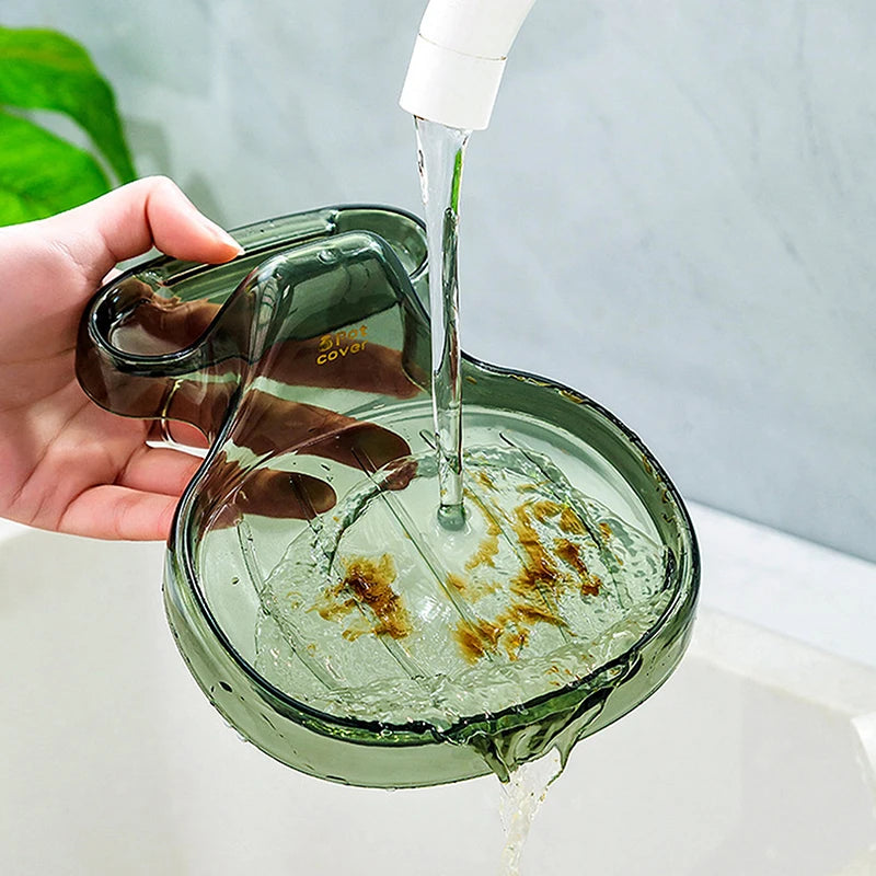 Kitchen Pot Lid No Drilling Required Household Pot Lid Holder With Drip Tray Sitting