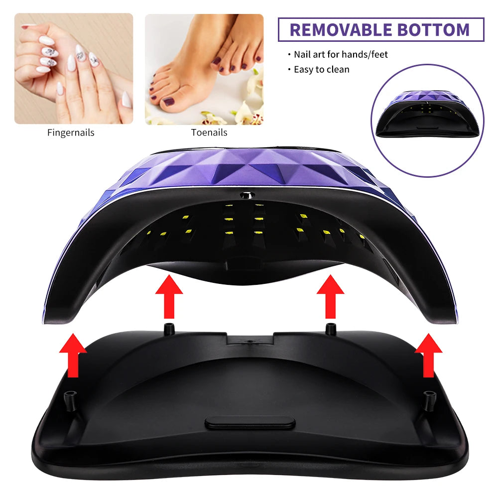 Professional UV LED Nail Dryer 36 LED Lamp Beads Gel Curing Lamp with 4 Timers and Automatic Sensor Nail Curing Lamp Tool