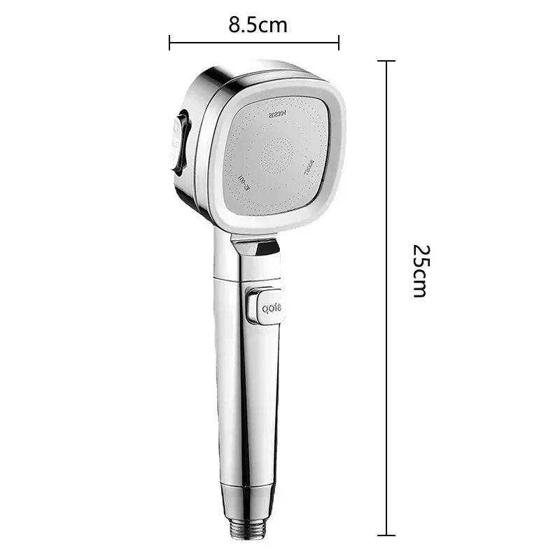 3 Modes Adjustable One-Key Stop Water Shower Heads High Pressure Water Saving Shower Heads High Quality Bathroom Showers