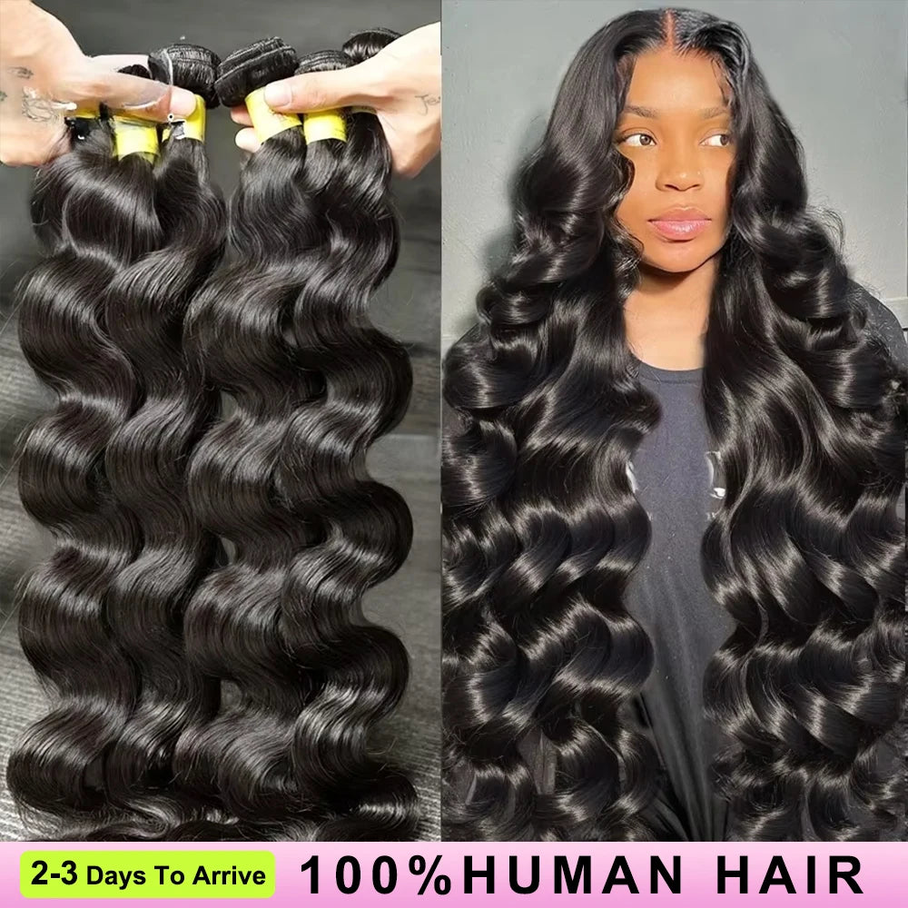 12A Bone Straight 100% Real Human Hair Bundles 30 40 Inch Raw Hair 4 5 Bundles Brazilian Hair Weave Extensions For Black Women