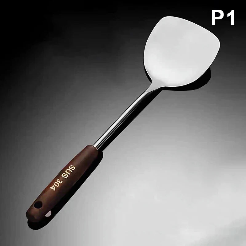 Kitchen Companion Iron Wok Spatula & Ladle; Ideal for Cooking with Stainless Steel Equipment