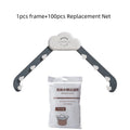 Kitchen Sink Strainer Set,Triangle Draining Basket,Non-Food Contact Washing Mesh Filter,Hanging Storage Rack for Food Waste
