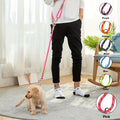 Adjustable Hands-Free Dog Leash, Suitable for Hiking, Walking, Running - Reflective, Comfortable Elastic Leash, Available in Various Colors (Orange, Pink, Black, Blue, Purple) - Durable Polyester Fiber, Machine Washable, Hiki