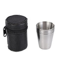 5Pcs/set 30/70ml Outdoor Practical Travel Stainless Steel Cups Mini Set Glasses For Whisky Wine With Case Portable Drinkware