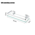 Bore For Kitchen Storage Organization Bathroom Spice Rack Organizer Square Glass Shelf Kitchens Accessories Organizing Fixture