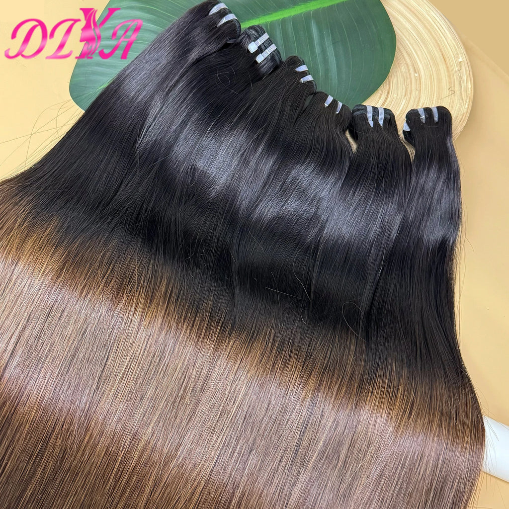 Super Double Drawn Vietnamese Human Hair Bundles 6-30inch Bone Straight Human Hair Bundles Unprocessed Virgin Hair Extensions