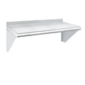 Stainless Steel Shelf 12 x 24, 210lb Commercial Shelves Wall Mount Metal Shelving with Backsplash and Brackets for Kitchen, Rest
