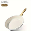 KEMORELA Nonstick Frying Pan Skillet Induction Compatible Healthy Granite Coating Heat-Resistant Handle Options 20/24/28cm 1PCS