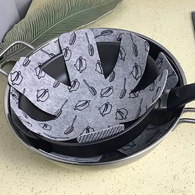Non-stick 1/3 pcs Protect Cookware Surfaces Pan Pad to Prevent Scratching Separate and Protect Surfaces for Insulation Cookware