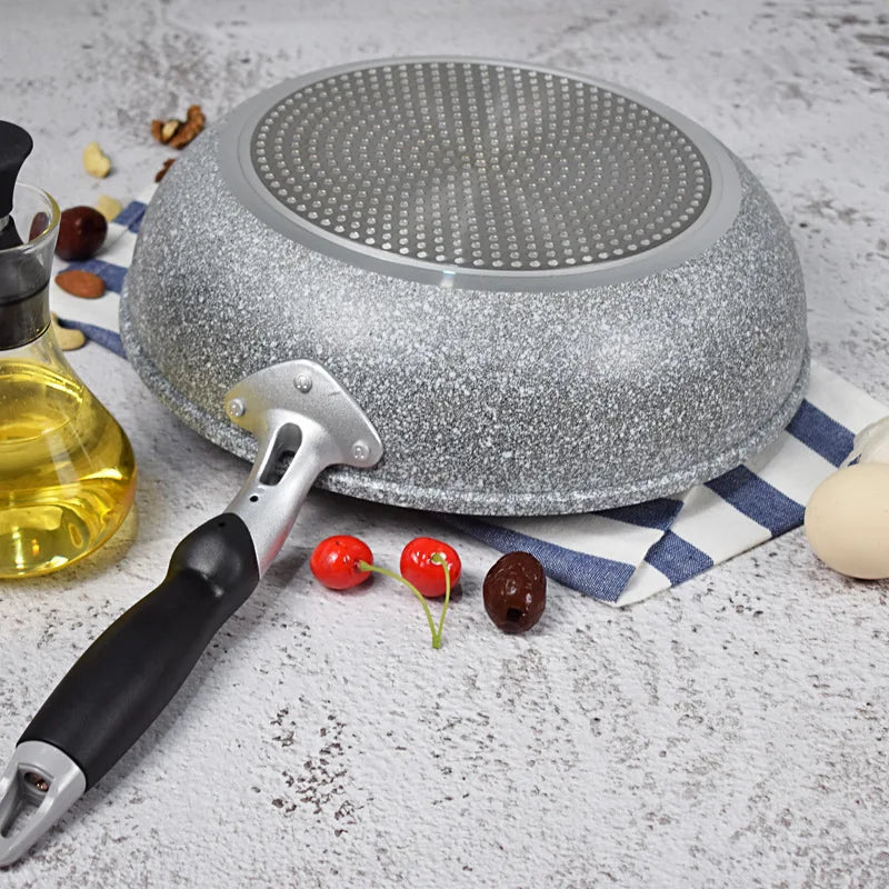 Frying Pan 28/26/24/20cm Wok Pan Non-stick Pan Skillet Cauldron Induction Cooker Frying Pans Pancake Pan Egg Pan Gas Stove Home