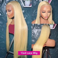 Straight 613 HD Lace Frontal Wig 13x6 Human Hair Wig Honey Blonde Colored Brazilian 13x4 Transparen Lace Front Wigs For Women