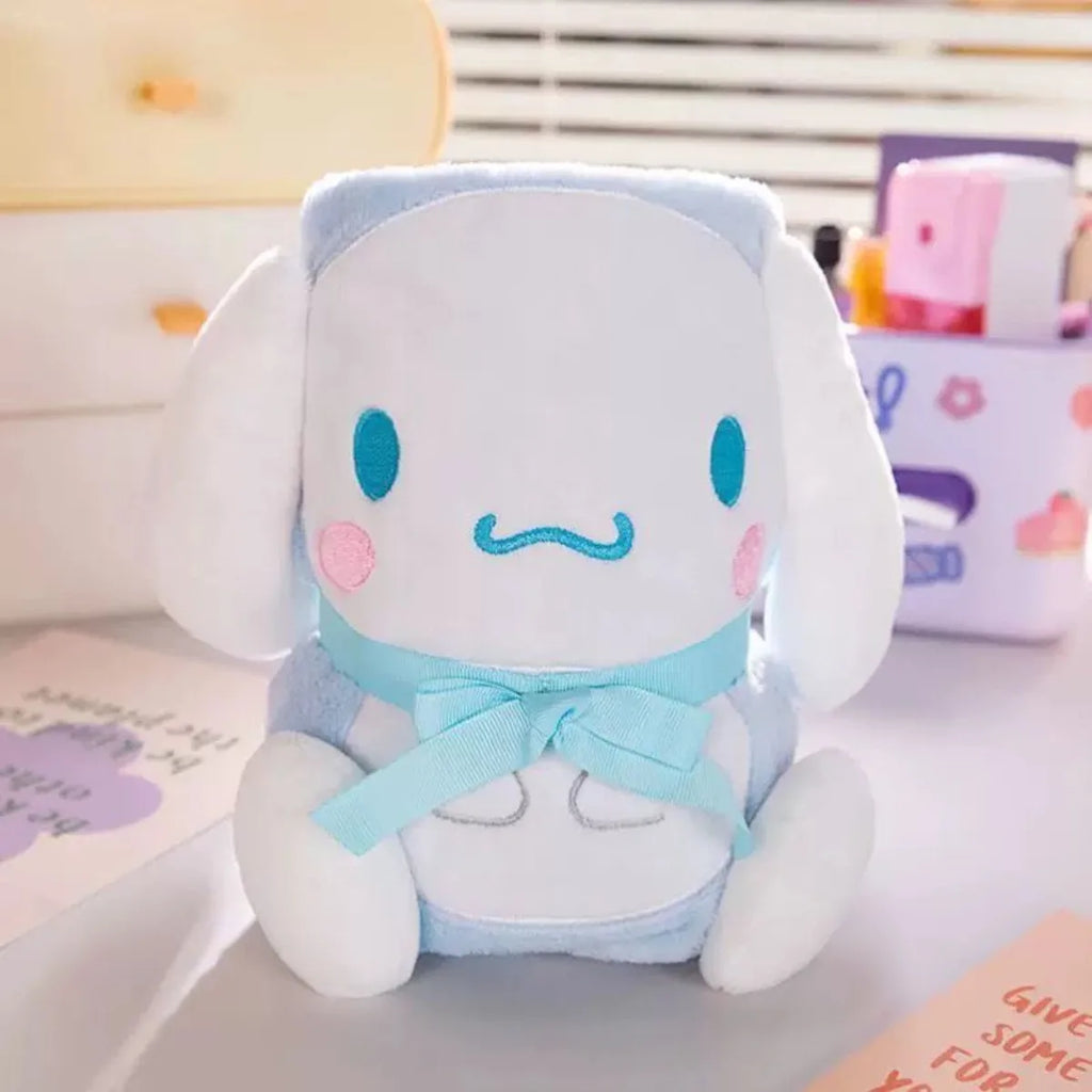 Anime Sanrio Kuromi All Season Embroidered Foldable Nap Blanket Cinnamoroll HelloKitty My Melody Kawaii Cute Cartoon Gifts Toys