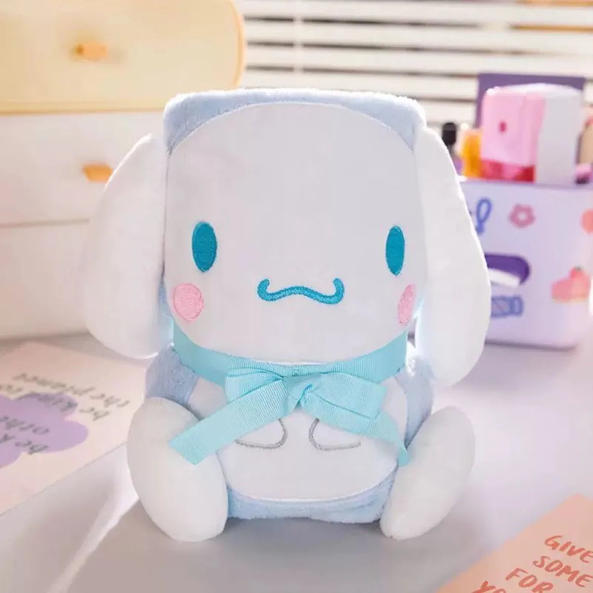Anime Sanrio Kuromi All Season Embroidered Foldable Nap Blanket Cinnamoroll HelloKitty My Melody Kawaii Cute Cartoon Gifts Toys