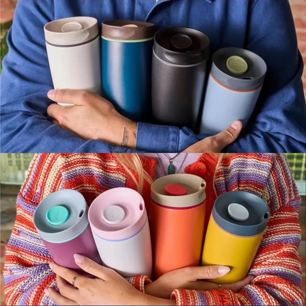 20 Oz Stainless Steel Insulated Mug Made of Tritan, Portable Coffee Mug with Spill proof Lid To Keep Coffee Hot or Cold BPA free