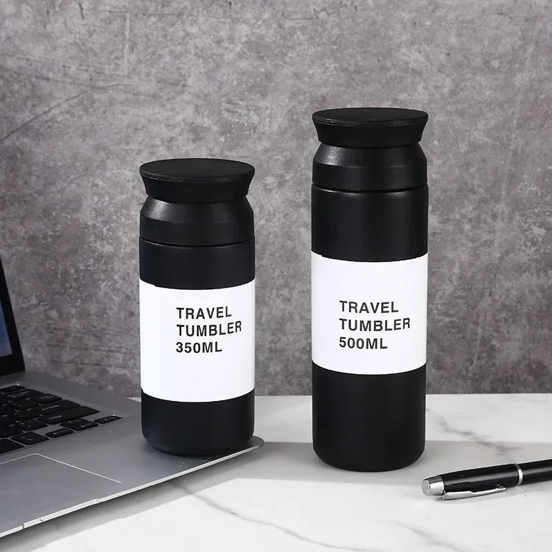500ml Stainless Steel Thermos Cups Coffee Mug Insulated Water Bottle Thermal Tumbler Portable Vacuum Flask Portable Travel Mugs