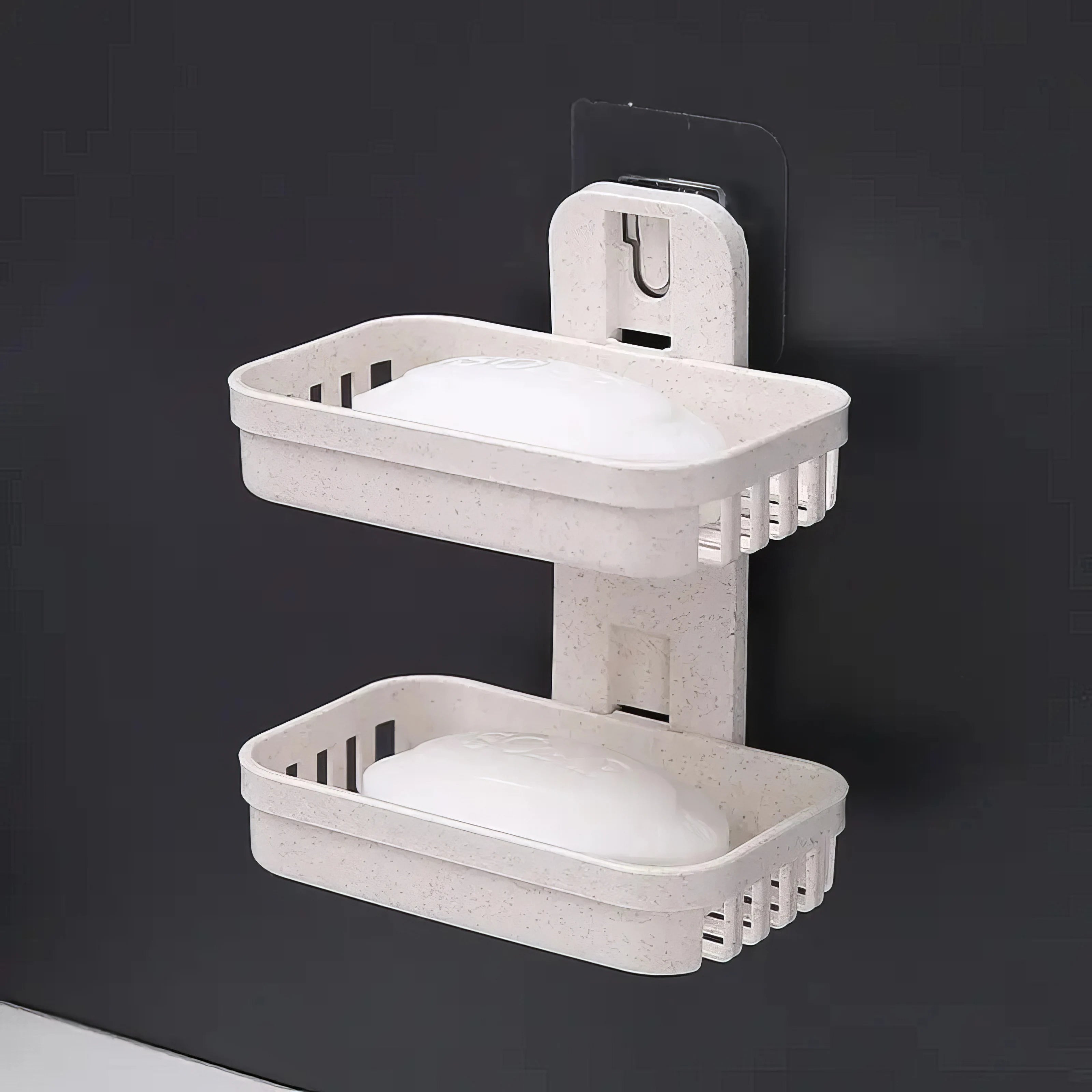 Double Layer Soap Dish with Drainage - Durable & Convenient Bathroom Organizer, Keeps Counter Dry, Easy to Clean