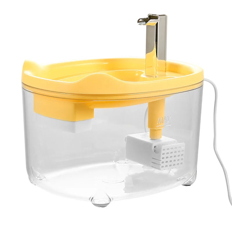 Silent pet drinking fountain cat double filtered live water automatic drinking fountain intelligent water feeding equipment