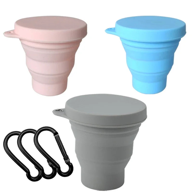 Folding Water Cup Heat-resistant Travel Portable Mouthwash Cup Hotel Toiletries Set Compressed Cup