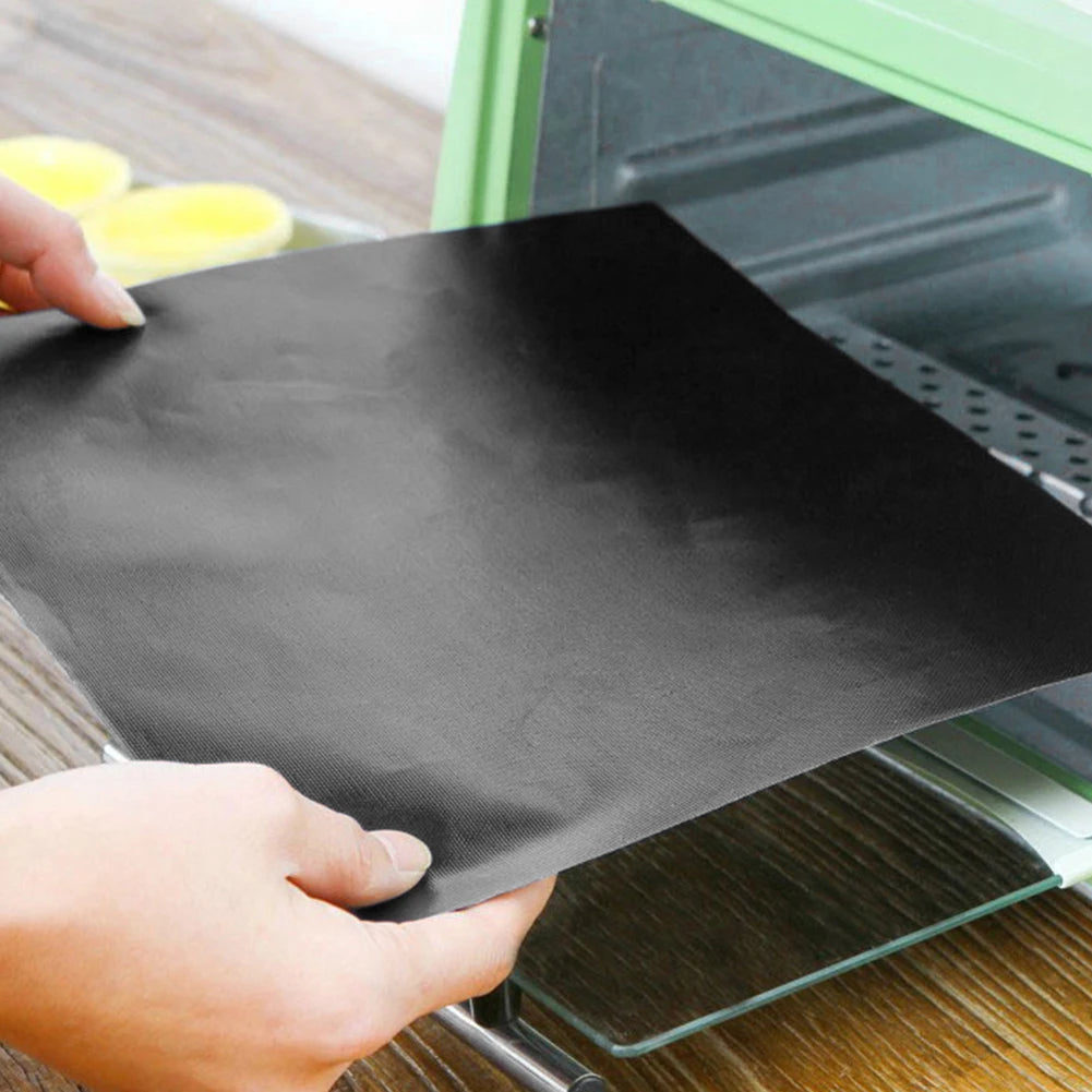 1-4PCS Outdoor Non-stick Mat Heat Resistant BBQ Grill Mat Reusable Barbecue Grilling Sheet 50x40cm 33x40cm Oven Liners Pad