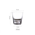 2/1Pcs Transparent Snow Mountain Cup Japanese Mount Fuji Whisky Glass Cup Breakfast Milk Drink Beer Wine Fruit Juice Cups Gift