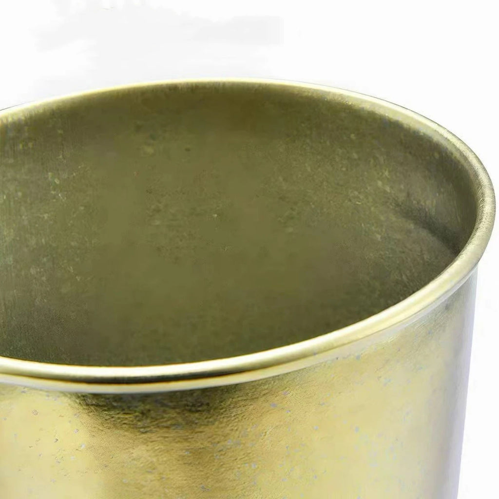 Vintage Pure Titanium Coffee Mug,Camping Portable Polishing Breakfast Mule Milk Beer 300 ml Juice Cup,Water Drinking Tumbler