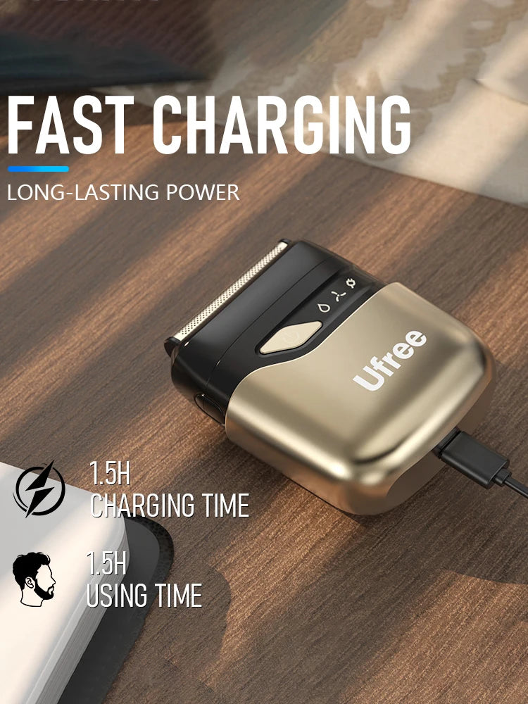 Ufree Electric Razor for Men, Foil Shaver with 2 Foil Heads,  Home appliance Electric Shaver, Wet Dry Cordless Razor, Chargeable
