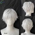 High Quality Kaneki Ken Cosplay Wig Satoru Gojo Nagi Seishiro Short Silver Beige Hair Heat Resistant Synthetic Anime Wigs