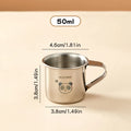 Mini 304 Stainless Steel Water Cup For Kids Durable Anti Scald Children Drinking Cup With Handle Milk Coffee Mug Drinkware N