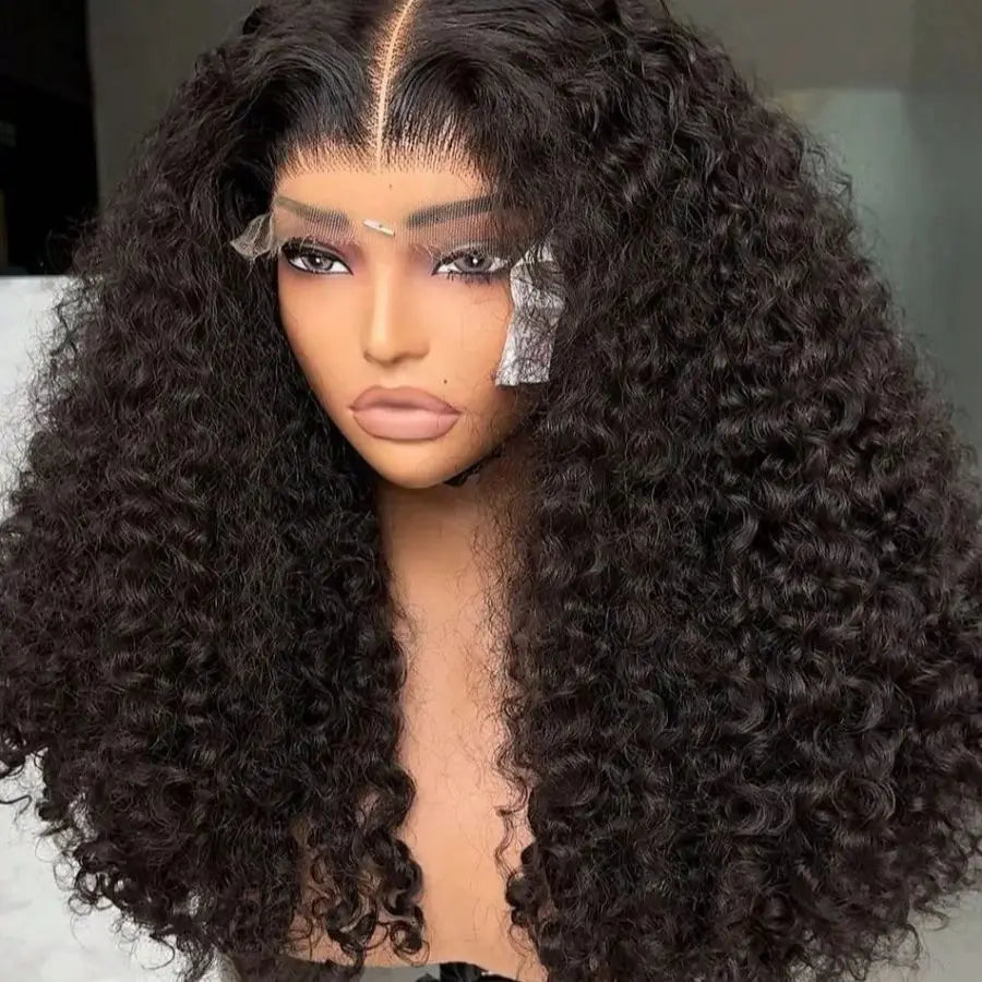 Deep Wave Human Hair Wig 210 Density Hd Lace Wig 13x6 Human Hair 30 40 Inch Pre Plucked Brazilian Curly Human Hair Wig For Women