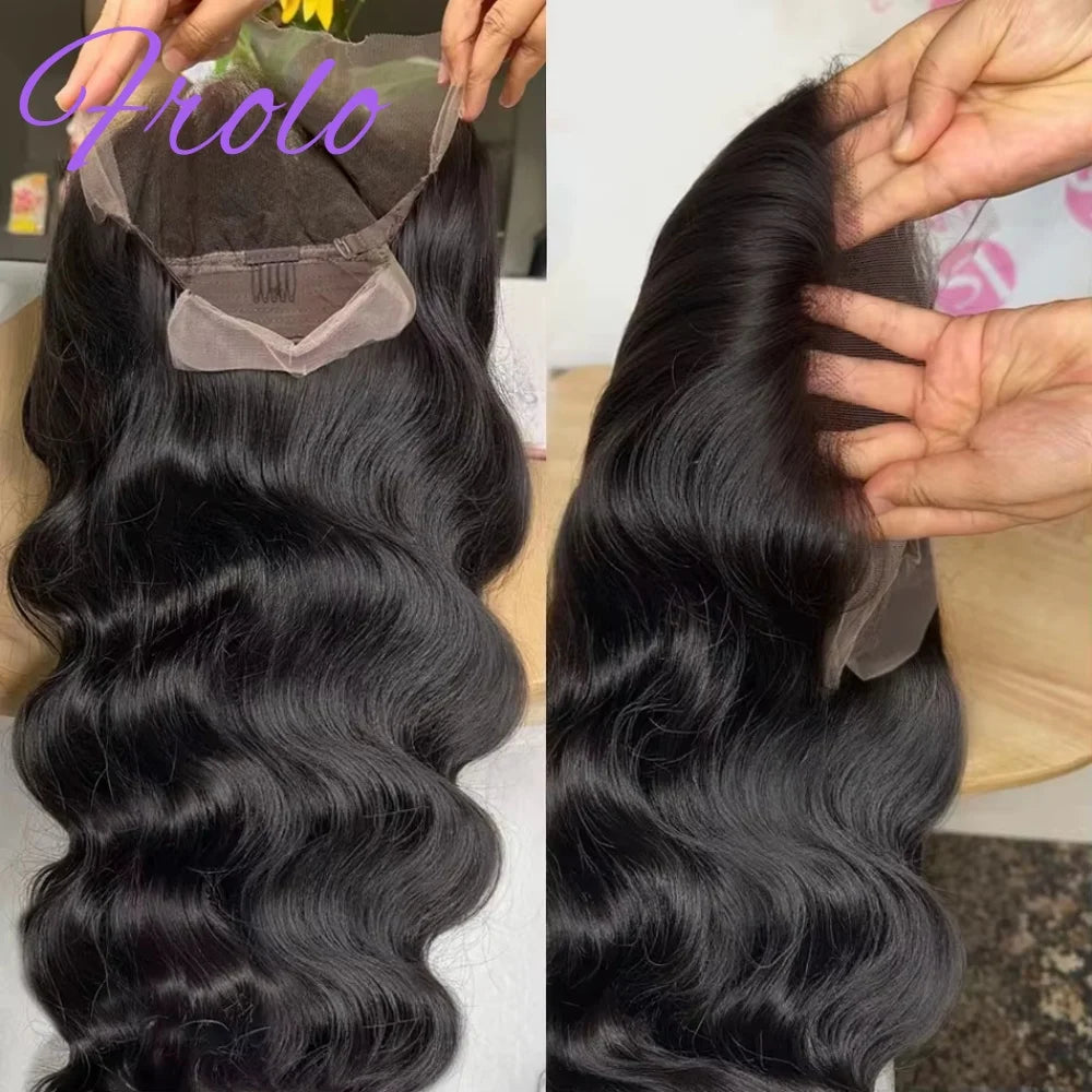 40 Inch HD Lace Wig 13x6 Human Hair 260 Density Body Wave Human Hair Wig Pre Plucke Brazilian Human Hair Lace Front Wig ForWomen