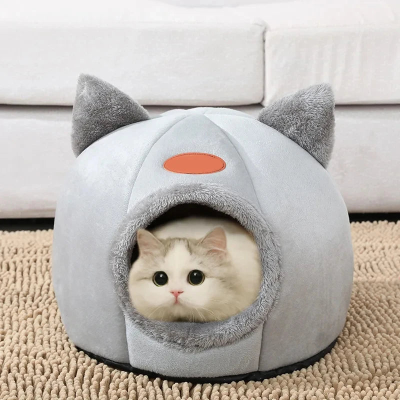 Deep Sleep Comfort In Winter Cat Bed Iittle Mat Basket Small Dog House Products Pets Tent Cozy Cave Nest Indoor Cama Gato