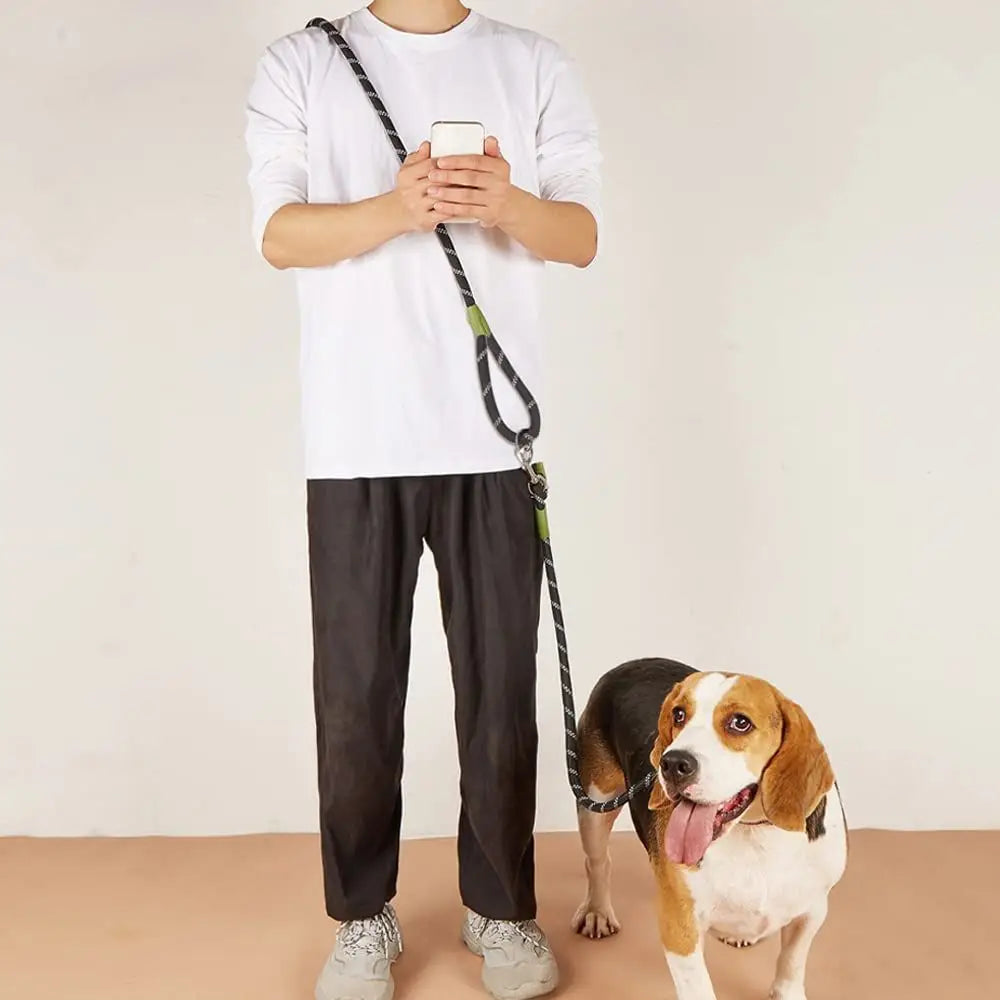 Adjustable Hands-Free Dog Leash, Suitable for Hiking, Walking, Running - Reflective, Comfortable Elastic Leash, Available in Various Colors (Orange, Pink, Black, Blue, Purple) - Durable Polyester Fiber, Machine Washable, Hiki