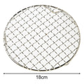 13-35cm Stainless Steel Round Bbq Net With Foot Barbecue Round Cooling Baking Rack Camping Outdoor Mesh Wire Net