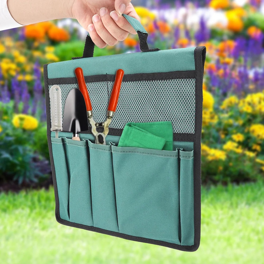 Garden Kneeling Pouch Foldable Portable Garden Kneeler Bench Kneeling Bag Tool Storage Stool Pouch