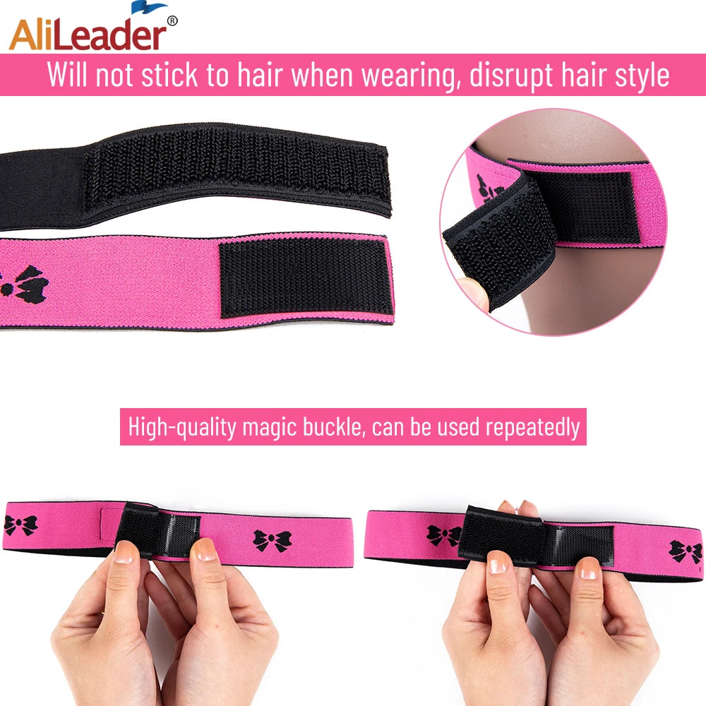 New Elastic Band For Wigs Adjustable 2.5/3/3.5Cm Width Wig Headband For Lace Front Wig Edges Bands With Magictape Ear Protectio