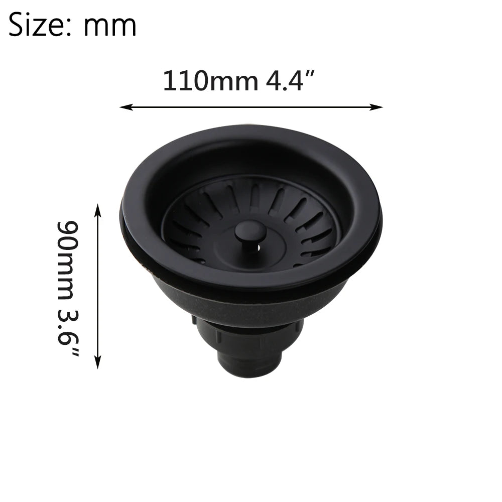 YANKSMART High-Quality Kitchen Sink Stainless Steel Dish Drainer Strainer Stopper Combo Kit Drainage Waste Set SUS304 Filter