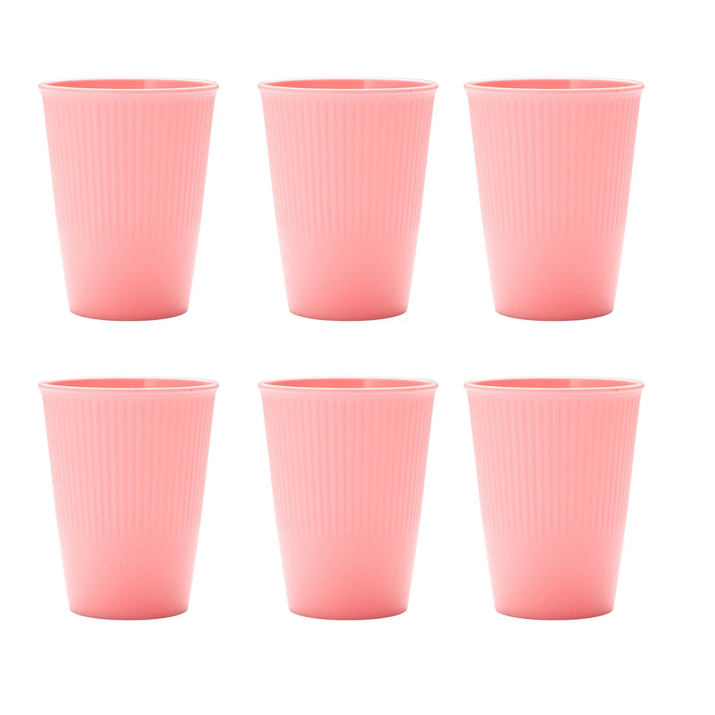 [homeeee] Reusable Pastel Pink Cup Set - Eco-Friendly Picnic & Home Mug