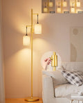 65IN Dimmable Tree Floor Lamp with LED Bulbs, Industrial Design for Living Room Bedroom Office