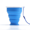 200ml Folding Cup Silicone Scalable Color Portable Outdoor Coffee Hand Cup without Bisphenol A Food Grade Water Cup Travel