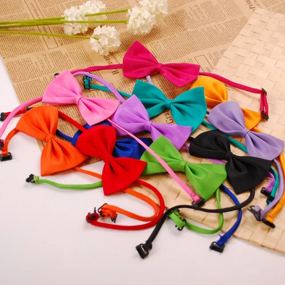 1pcs Pet Necklace Adjustable Strap Puppy Necktie Bow Ties Dog Cats Collar Grooming Supplies Accessories dieren benodigheden hond