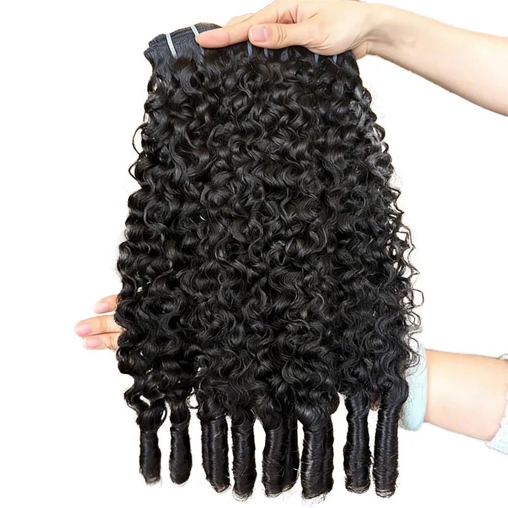 Burmese Curly Human Hair Bundles 100% 15A Virgin Human Hair Bundles Double Drawn Vietnamese Hair Extension Raw Hair Bundles