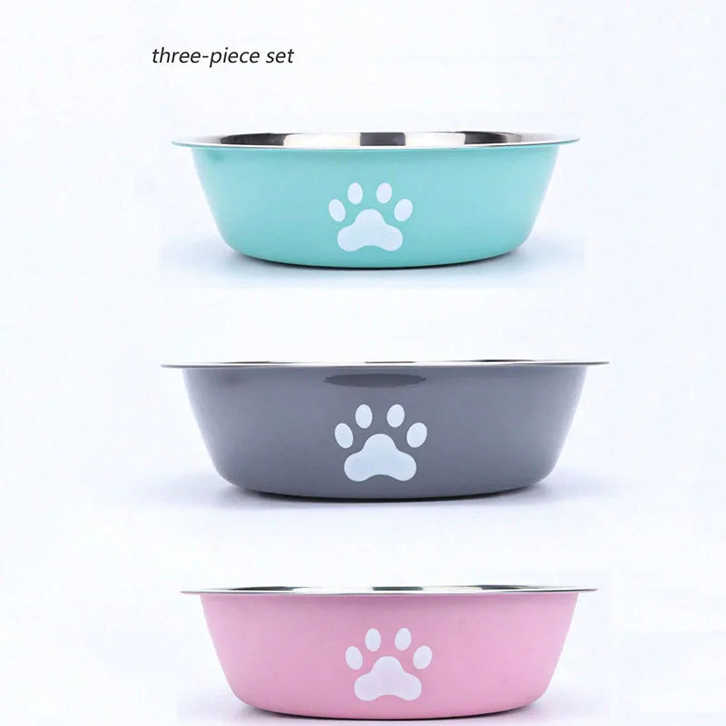 Best-selling stainless steel bowl for cats and dogs, beautiful and durable, anti-slip bottom design for easy eating