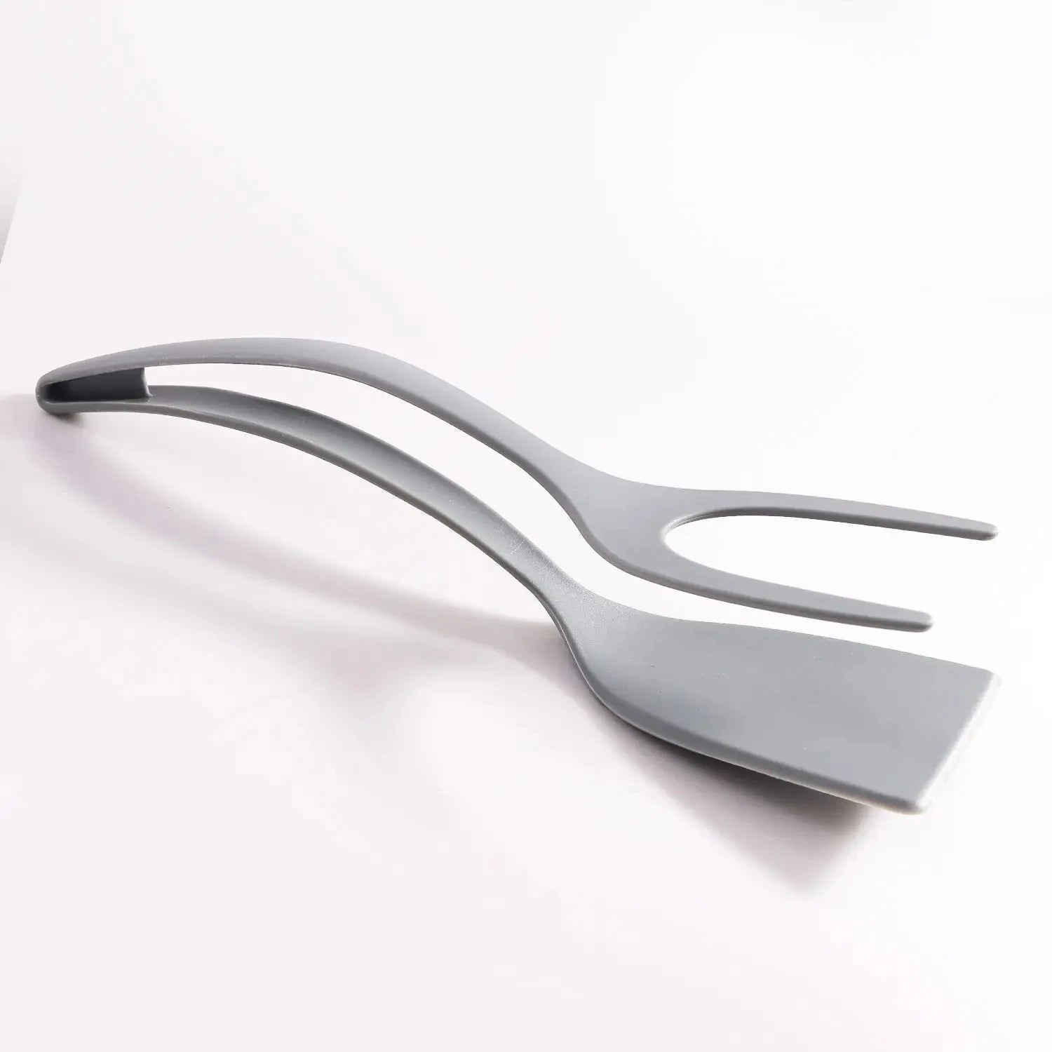2 in 1 Omelette Shovel Clip Non Stick Silicone Spatula Tongs Pancake Toasted Bread Fried Egg Clip Beef Steak Shovel Gadget